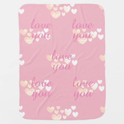 Love You Baby Blanket by DAL