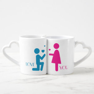 Love You Be Mine II Coffee Mug Set