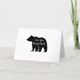 Love You Bear Mountain Letterpress Thank You Card