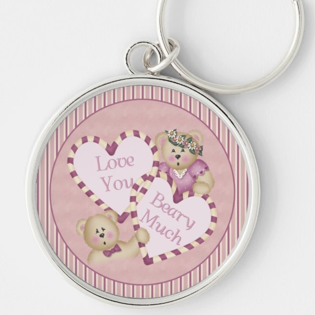 Love You Beary Much Keychain (Front)