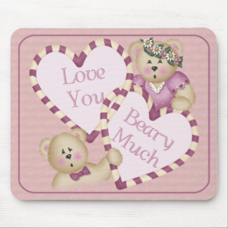 Love You Beary Much Mousepad