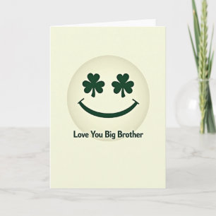 Love You Big Brother Smiling Card
