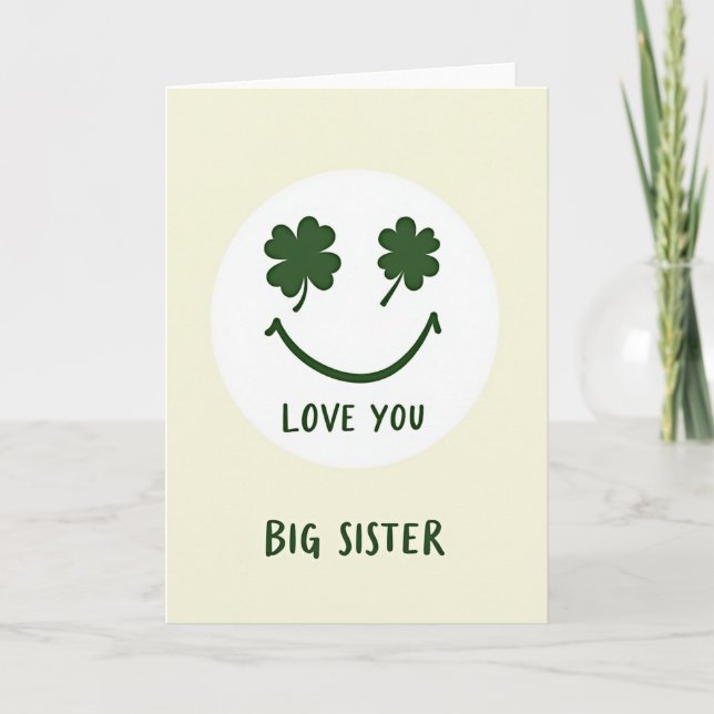 Love You Big Sister Card (Front)