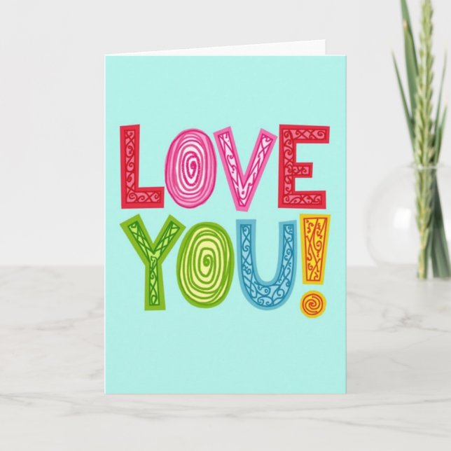 Love You Bold Joy Card (Front)