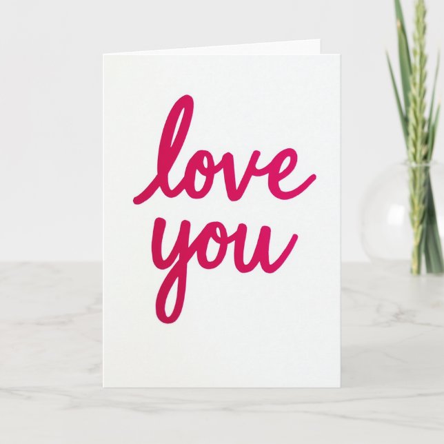 Love You Bold Statement Card (Front)