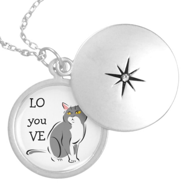 Love You Cat Necklace (Front)