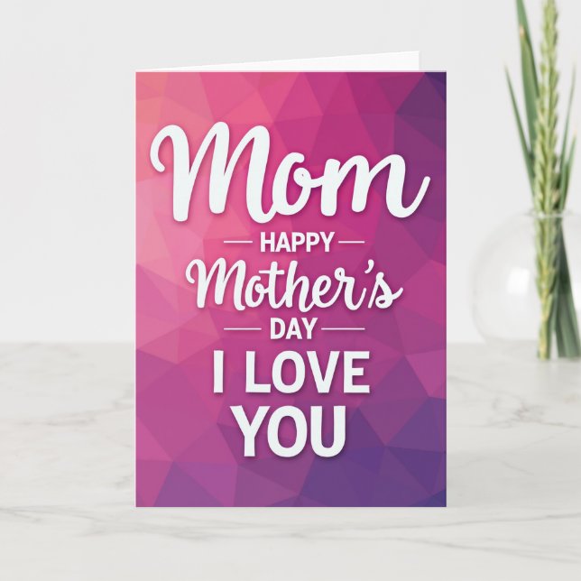 Love You Celebration Message Card (Front)