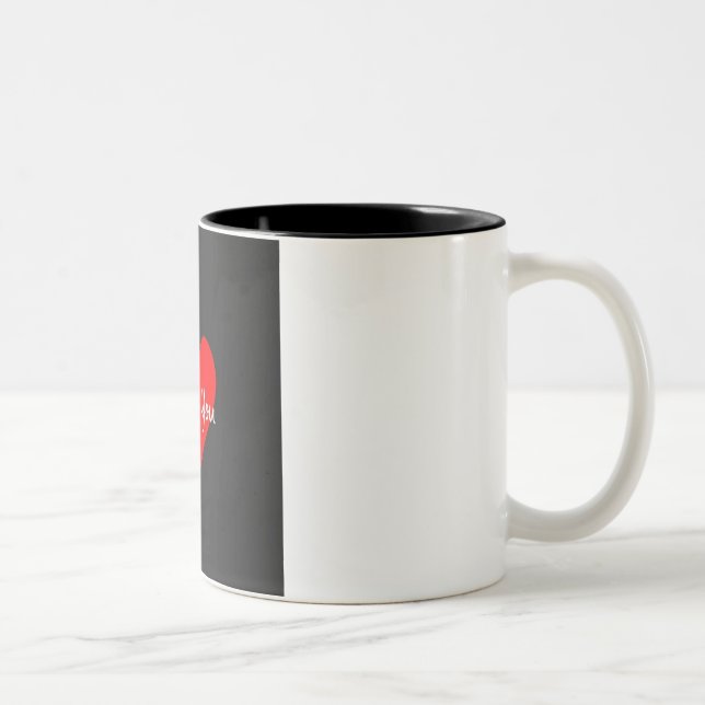 "Love You" Ceramic Mug - Perfect for Someone  (Right)
