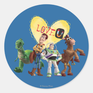 Love You Classic Round Sticker