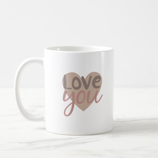 love you coffee mug (Left)