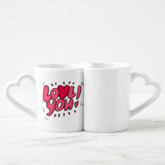Love You Coffee Mug Set