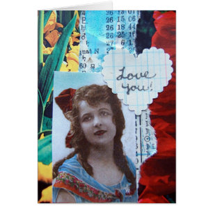 Love You Collage Cards