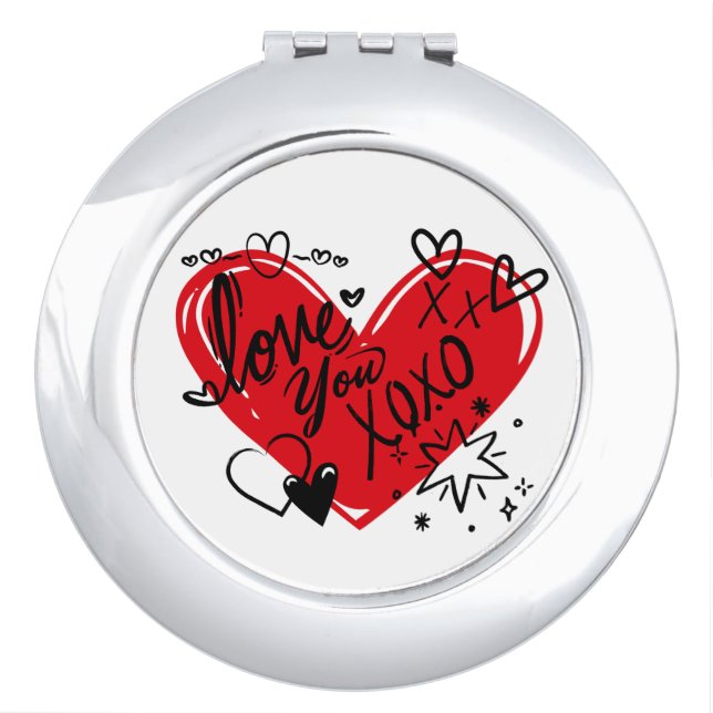Love you compact mirror (Front)