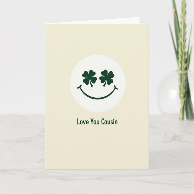 Love You Cousin Smile Card (Front)