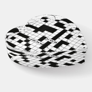 Love You Crossword Puzzle Paperweight
