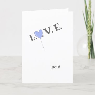Love You - Cute Purple Balloon