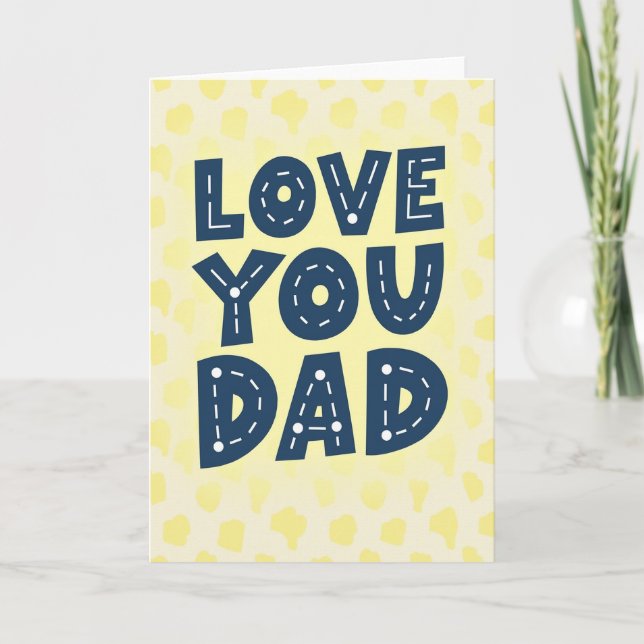 Love You Dad Best Roads Ever Card (Front)