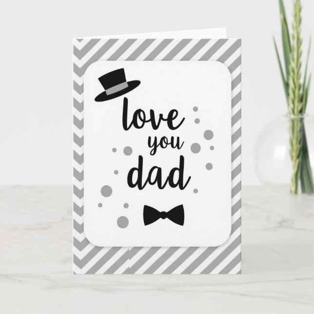 Love You Dad Best Wishes Card (Front)