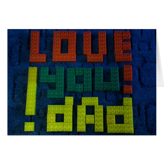 Love You Dad! Cards (Front Horizontal)
