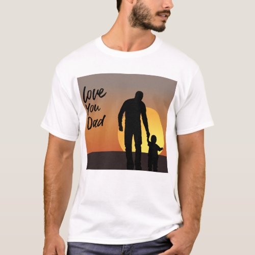   Love You Dad Father Son Bond Fathers Day T_Shirt