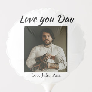 love you dad fathers day add photo name simple balloon