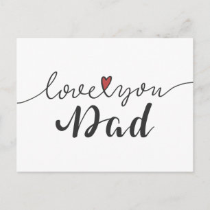 Love You Dad Happy Father's Day Postcard