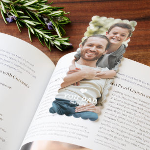 Love You Dad Heart Photo Fathers Day Gift Bookmarks