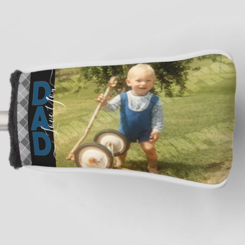 Love You Dad One Photo Rustic Golf Head Cover