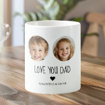 Love You DAD Personalized Face Photo Custom Coffee Mug<br><div class="desc">Show your dad just how much he means to you with this "Love You DAD" personalized custom mug. Featuring a photo of your choice, this thoughtful and heartwarming gift is perfect for any occasion—whether it's Father's Day, his birthday, or just because. The high-quality ceramic mug is designed for daily use...</div>