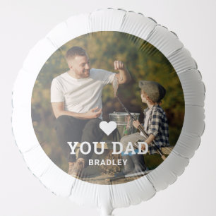 Love You Dad Personalized Photo Heart Names Balloon