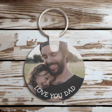 Love you Dad, Personalized Photo Key Chain