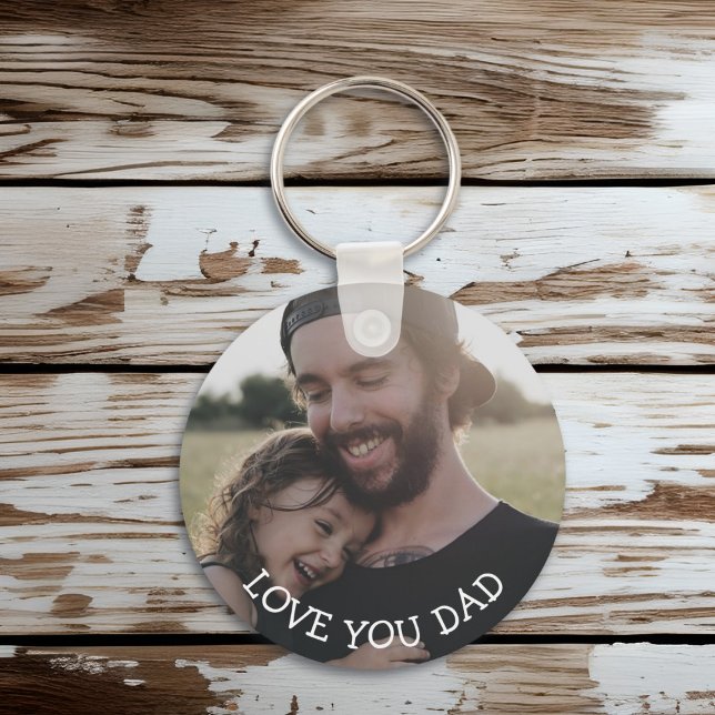 Love you Dad, Personalized Photo Key Chain (Creator Uploaded)