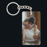 Love You dad, Personalized photo Keychain<br><div class="desc">Love you dad  personilzed Photo Key Chain ,  Perfect Gift For Father's day,   Dad birthday, </div>