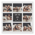 Love You Dad | Photo Collage Handwritten Text Faux Canvas Print Love You Dad | Photo Collage Handwritten Text Faux Canvas Print