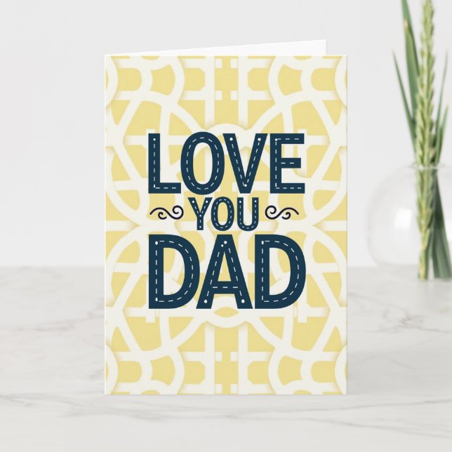 Love You Dad Road Graphic Card (Front)