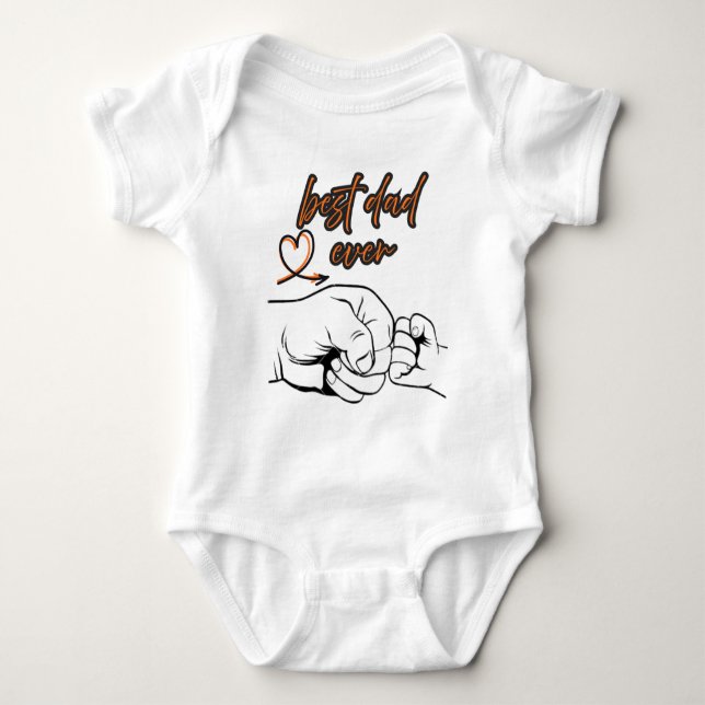 Love You Dad” T-Shirt – Father’s Day, Birthday & E Baby Bodysuit (Front)