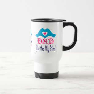 ❤☕↷Love You Dad, You are My Hero Classic Travel Mug
