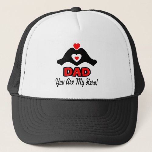Love You Dad You are My Hero XOXO Chic Stylish Trucker Hat