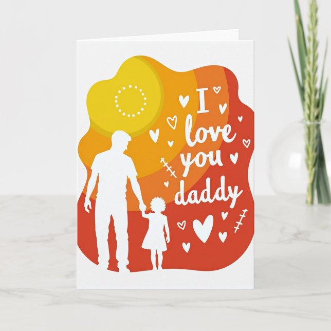 Love You Daddy Art Card (Front)