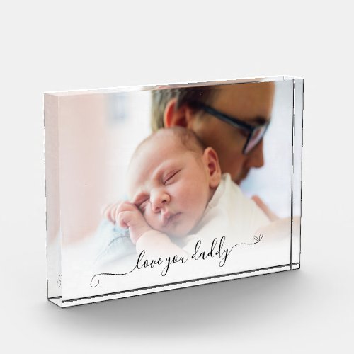  Love You Daddy Custom Script Photo Overlay