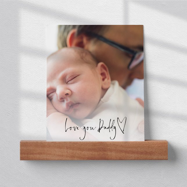 Love You Daddy Heart Script Dad Picture Ledge (Creator Uploaded)