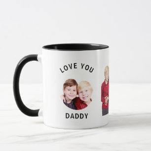 Love You Daddy Personalized Custom Family Photo Mug