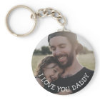 Love you Daddy, Personalized Photo Key Chain