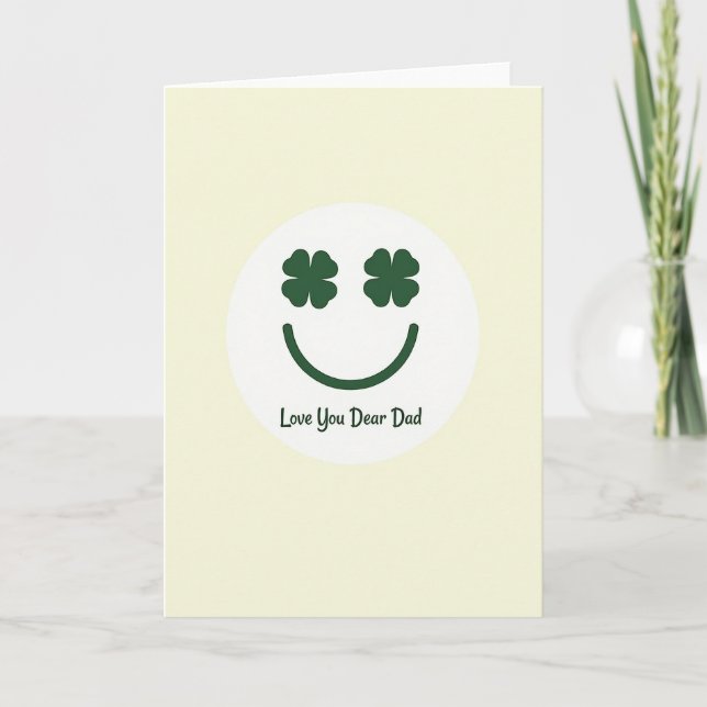 Love You Dear Dad Card (Front)
