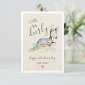 Love You Deerly Kids Classroom Valentine's Cards | Zazzle
