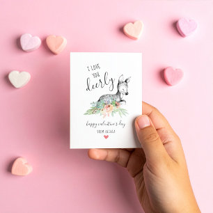 Love You Deerly Kids Classroom Valentine's Cards