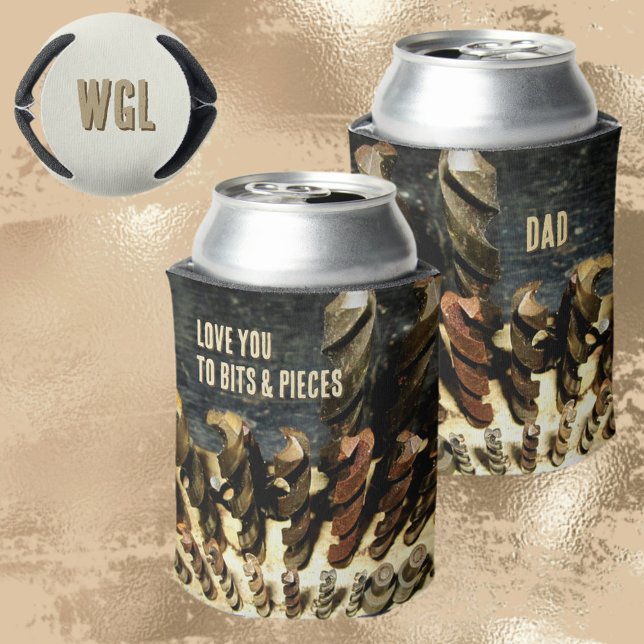 Love You Drill Bits and Pieces Workshop Can Cooler (Creator Uploaded)