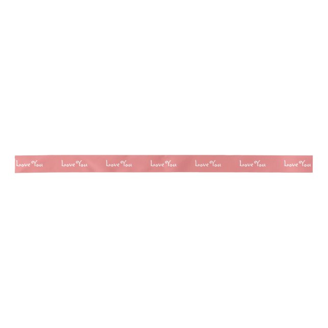 Love You Dusty Rose Ribbon (Front)