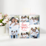 Love You Editable Color Photo Calendar<br><div class="desc">Personalize each page with your photos and create a one-of-a-kind calendar as a gift for yourself or someone else! More designs are available at our store: www.berryberrysweet.com</div>