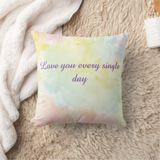 Love You Every Single Day Decorative Pillow